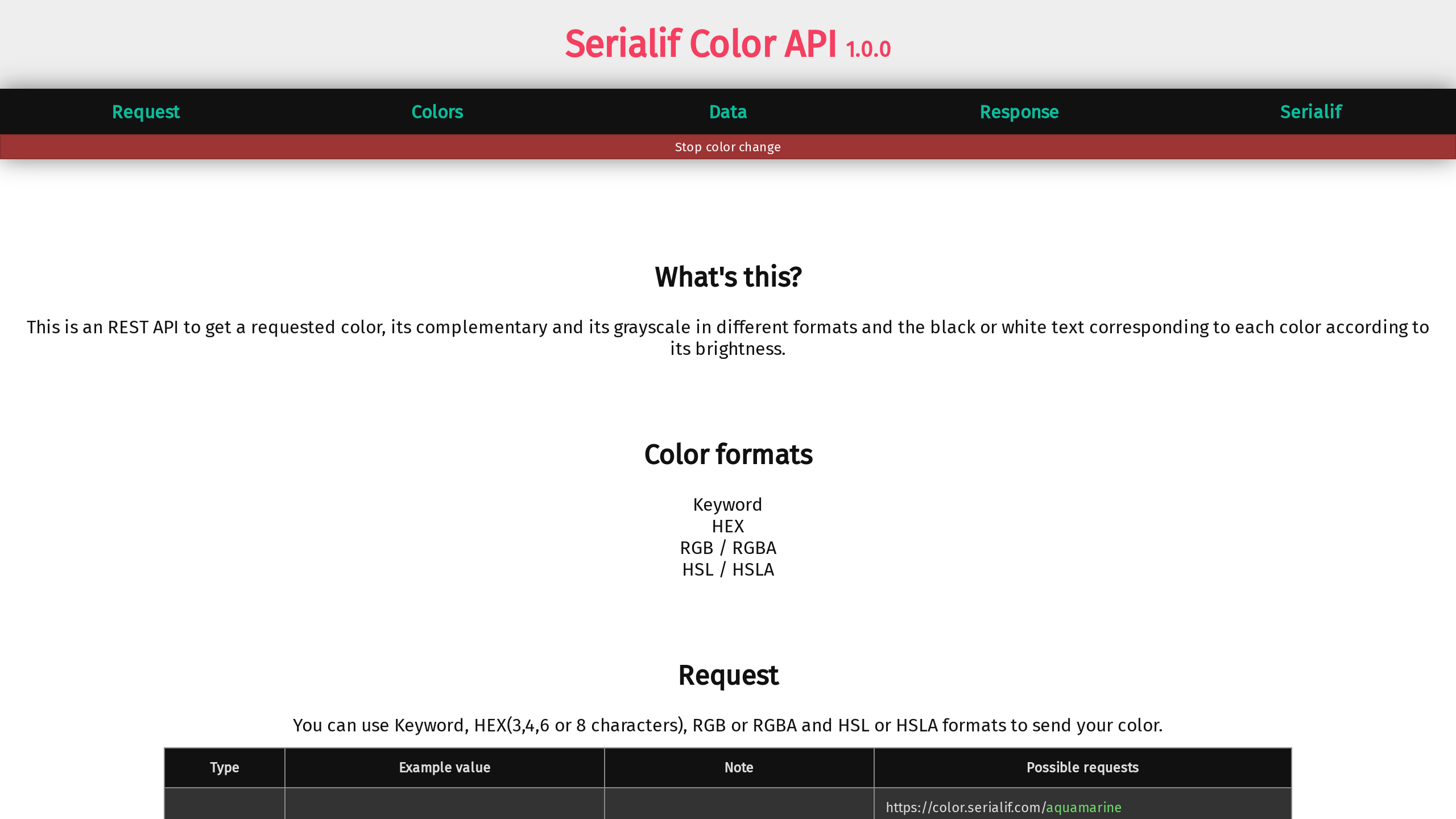 Serialif Color's website screenshot