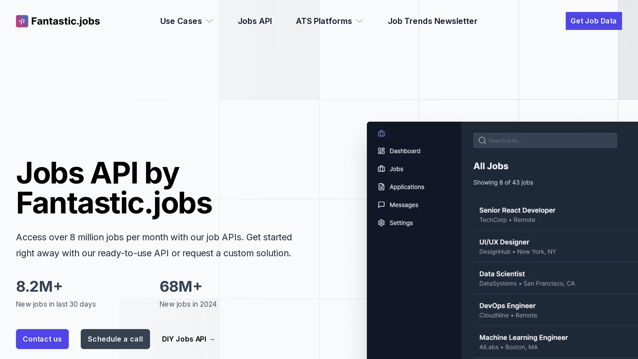 Fantastic.jobs's website screenshot