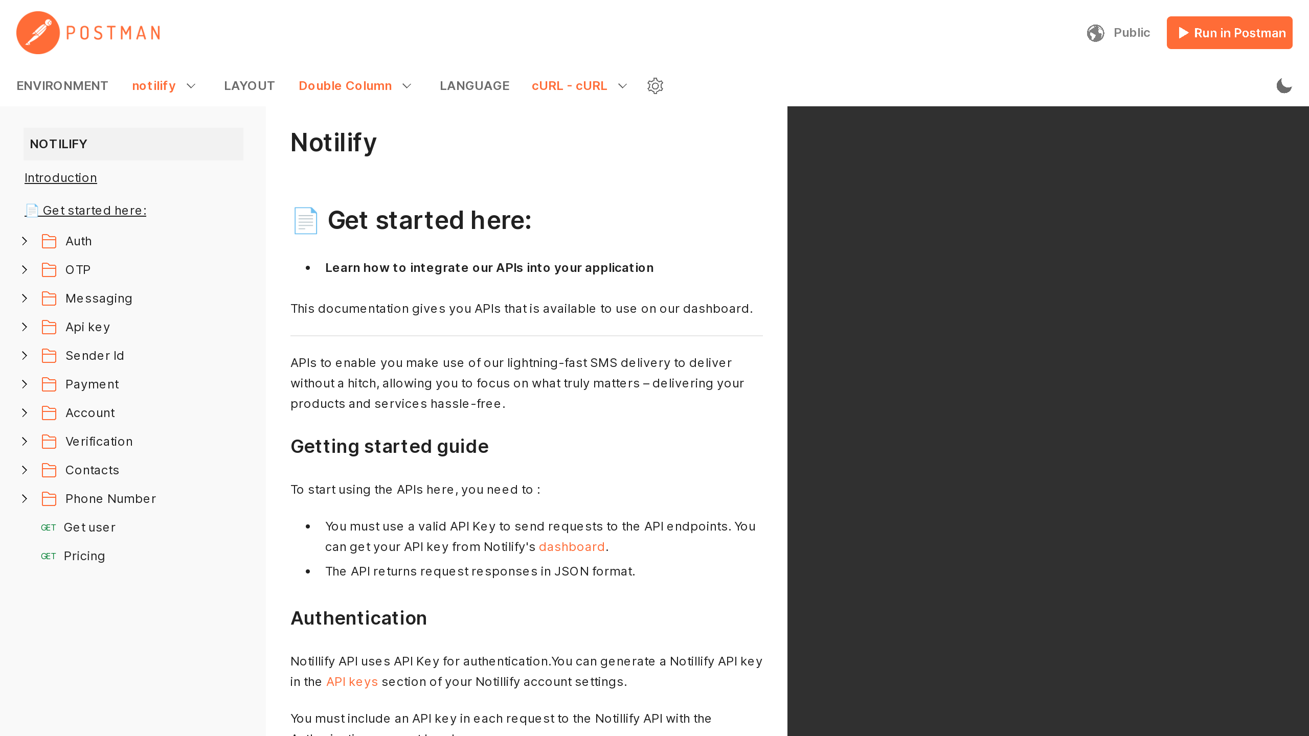 Notilify's website screenshot