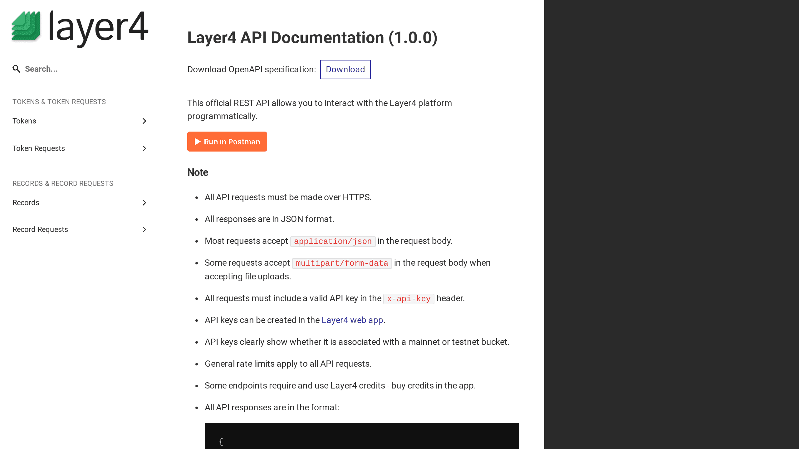 Layer4's website screenshot