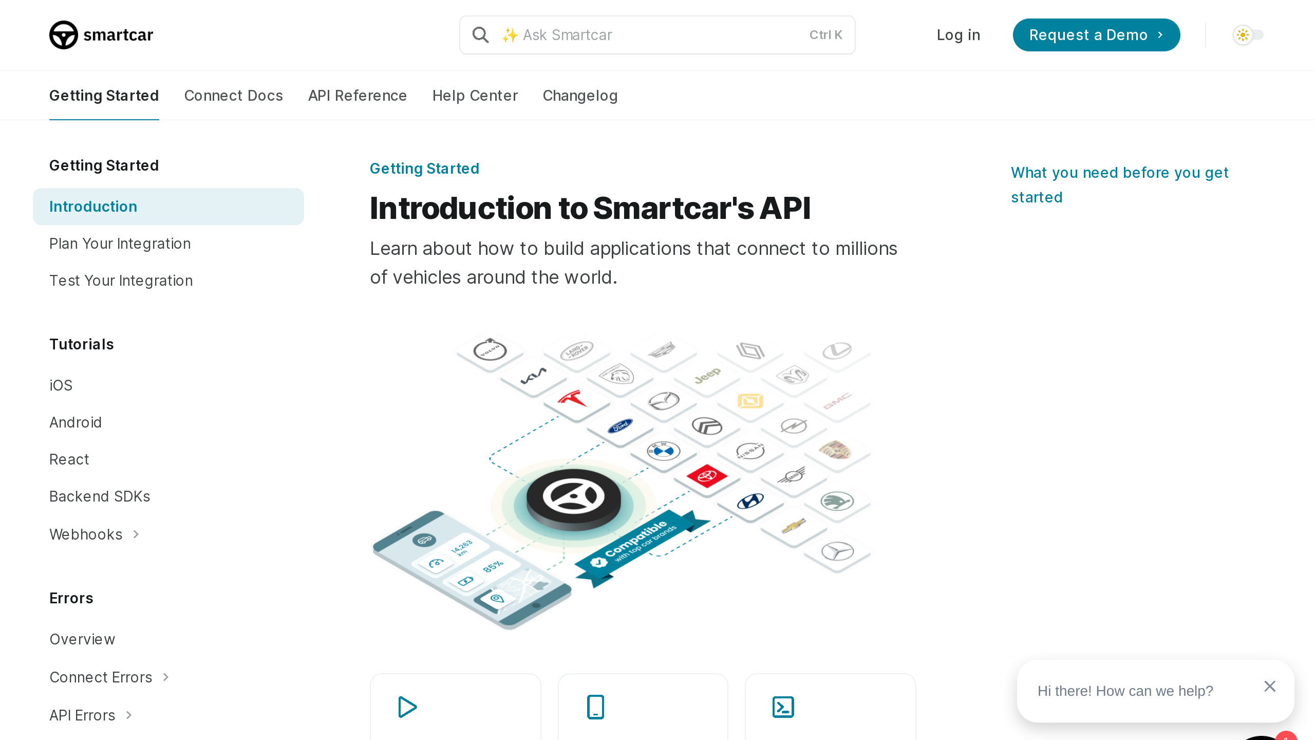Smartcar's website screenshot