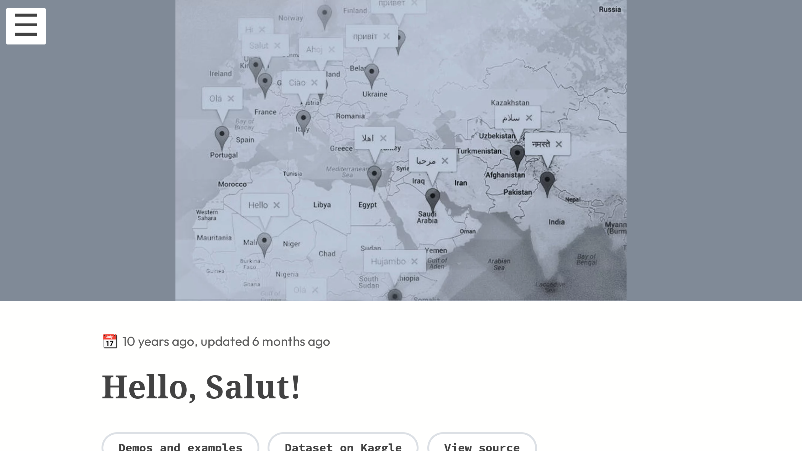 HelloSalut's website screenshot