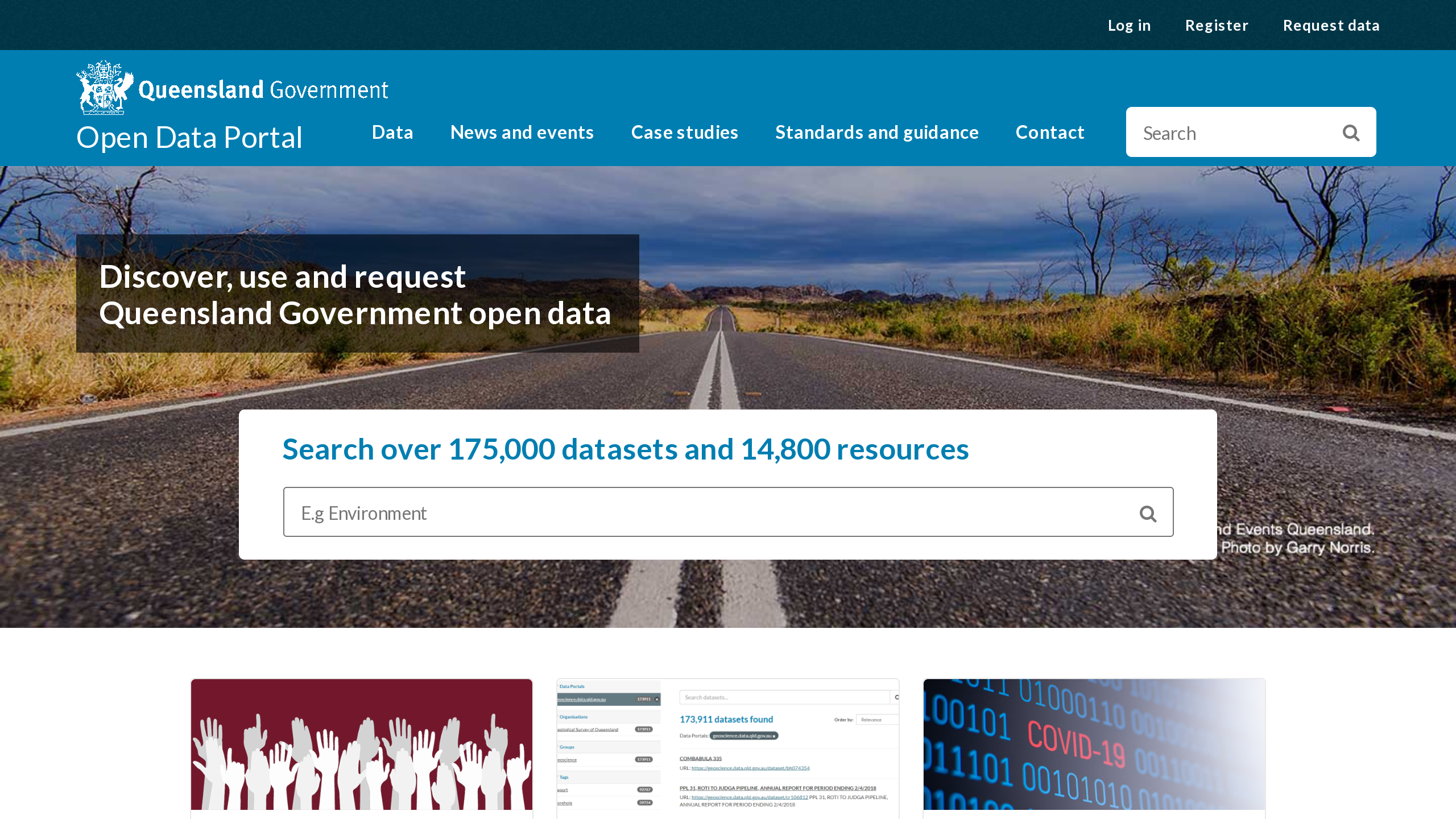Open Government, Queensland Government's website screenshot