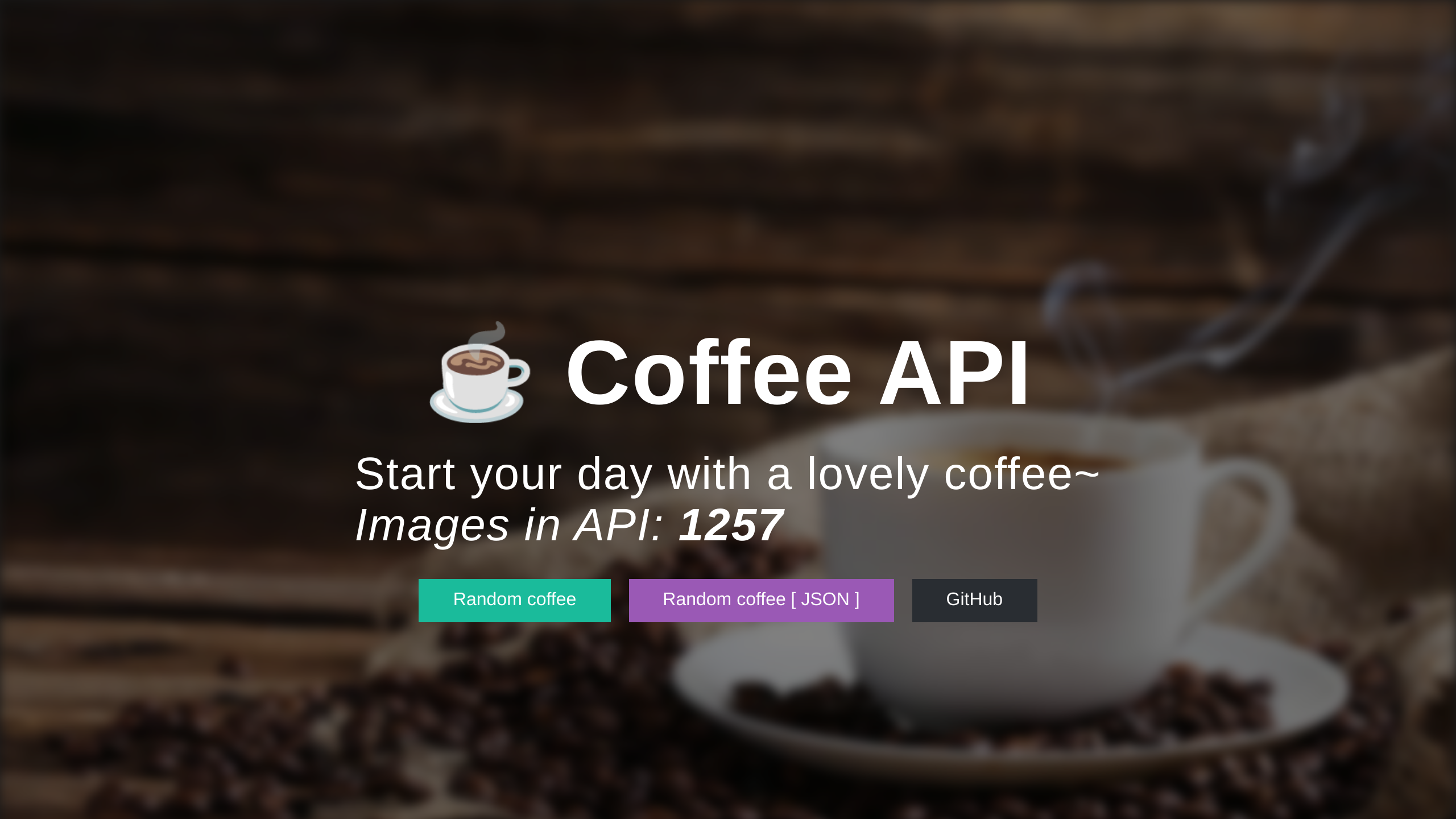 Coffee's website screenshot