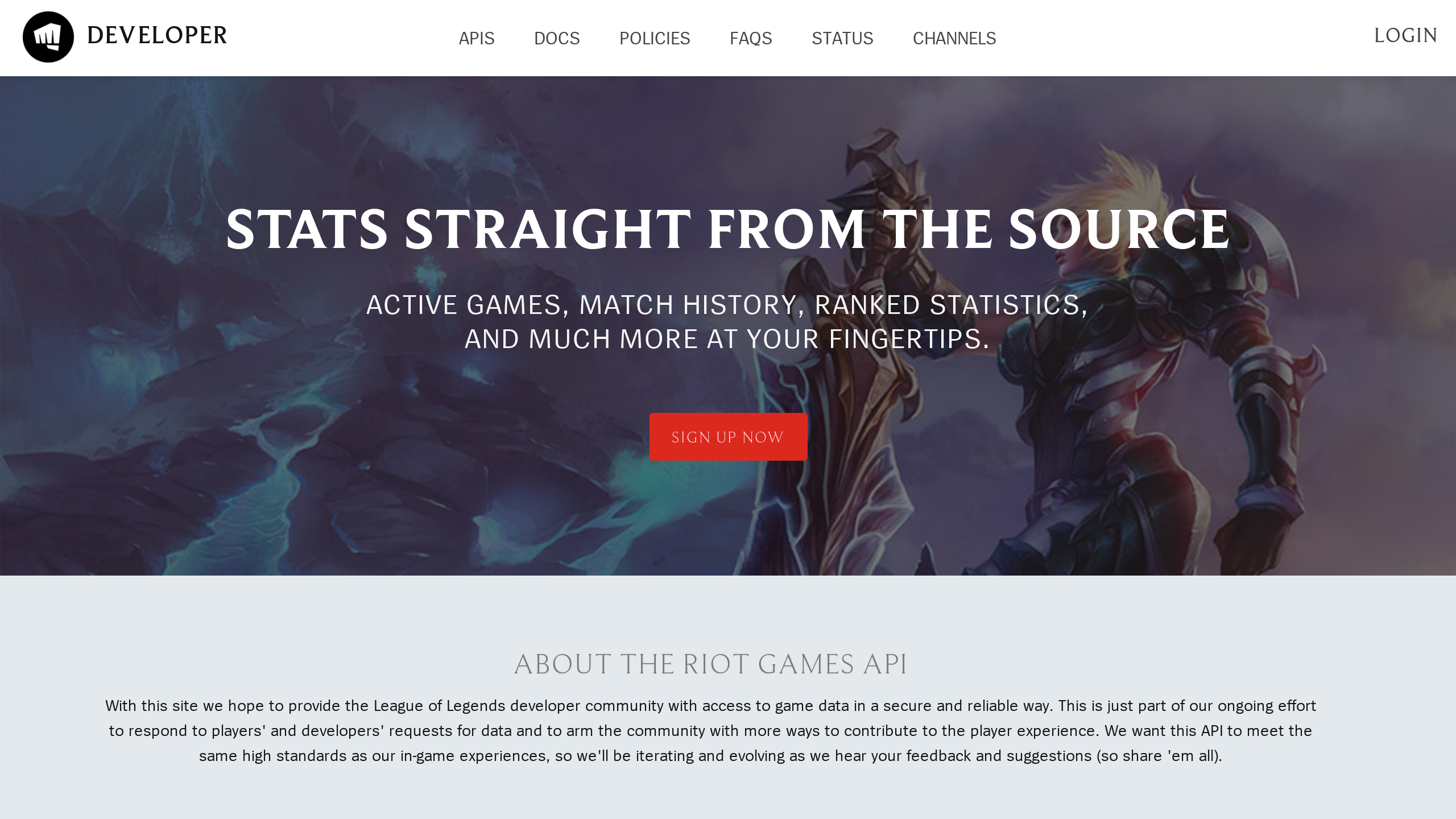 Riot Games's website screenshot