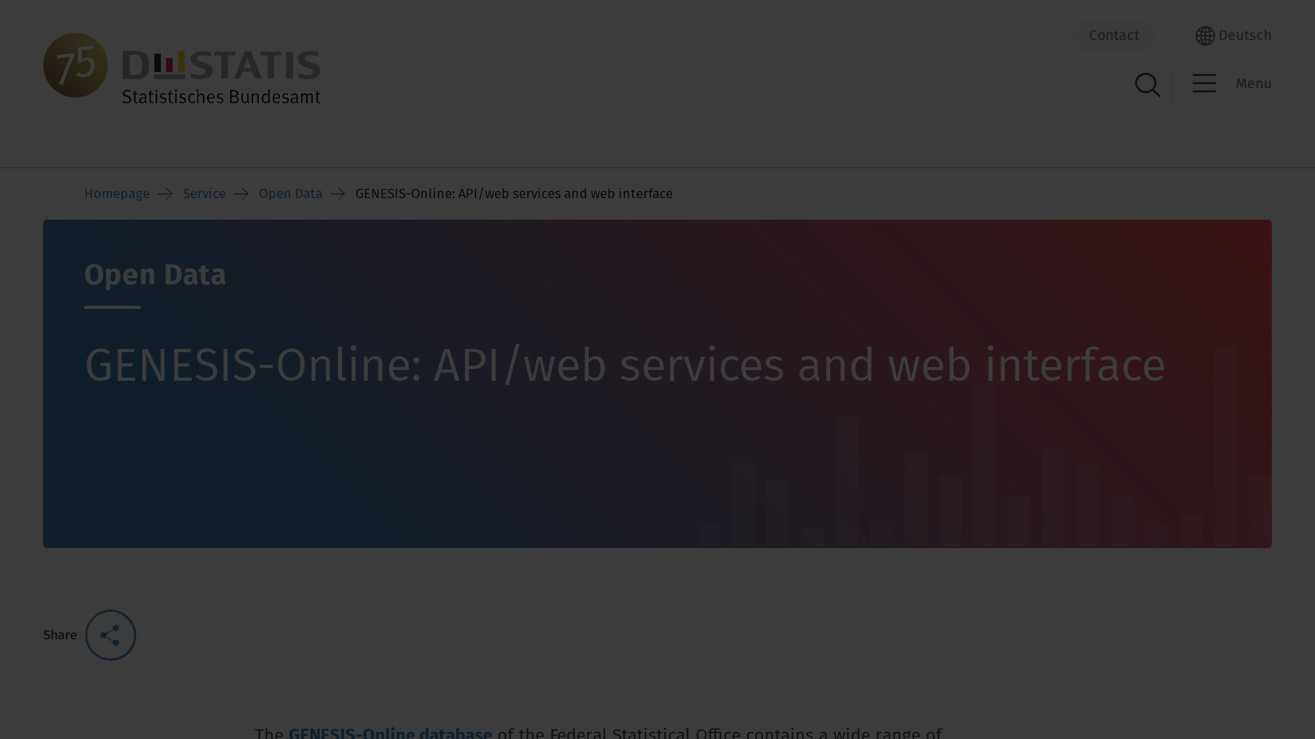 GENESIS's website screenshot
