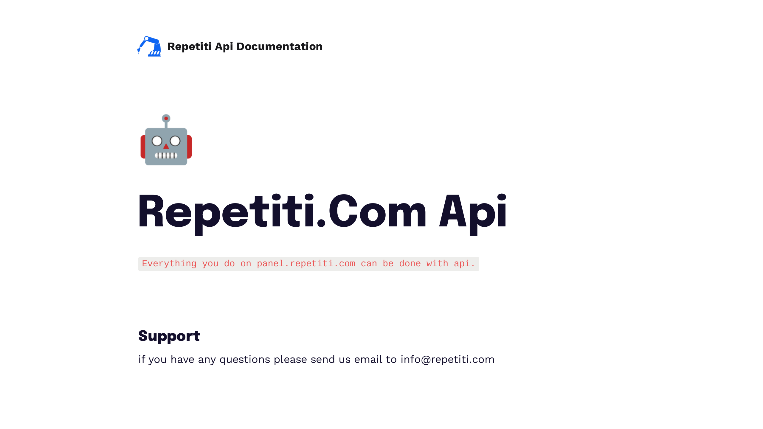 Repetiti's website screenshot