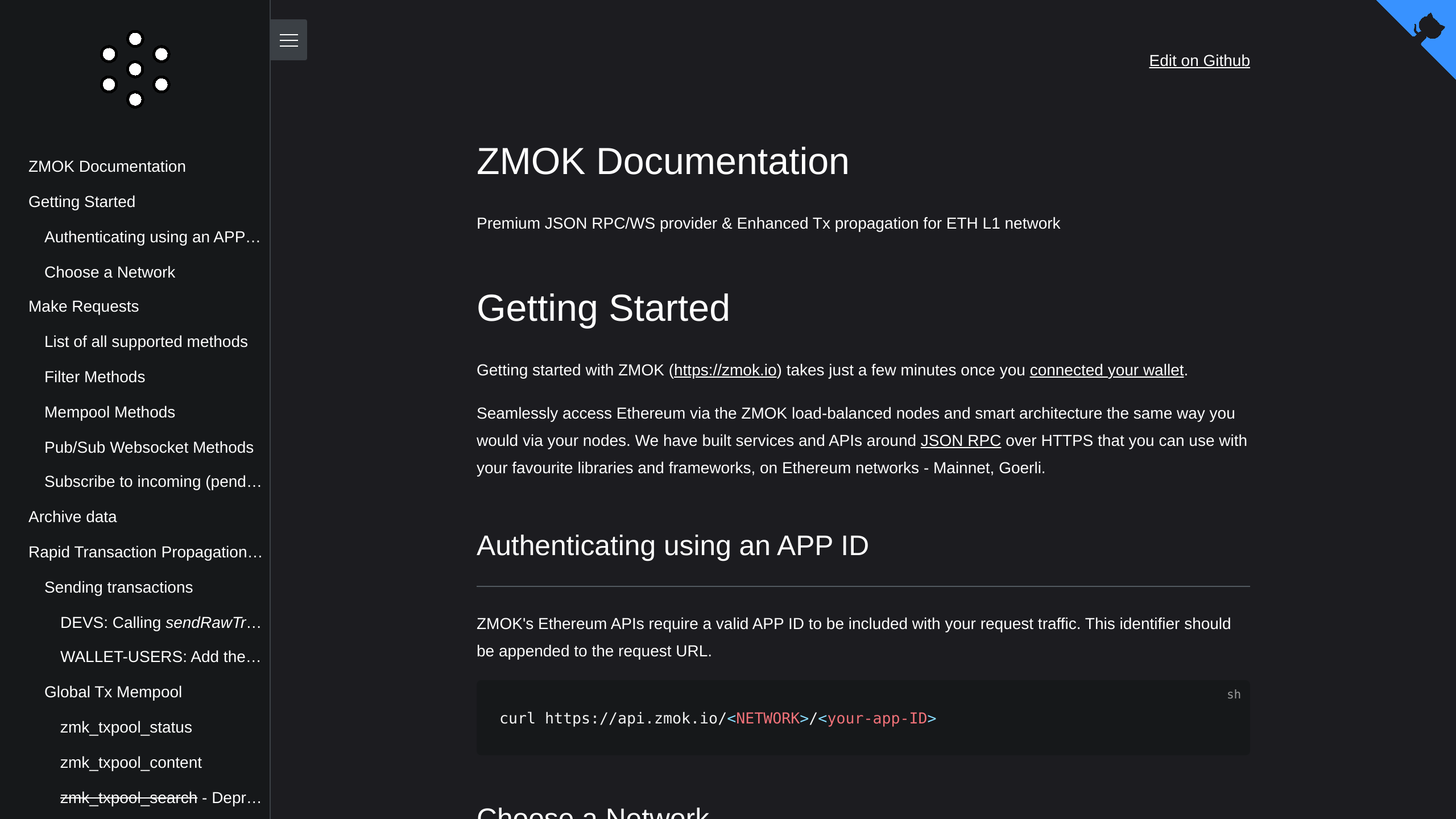 ZMOK's website screenshot