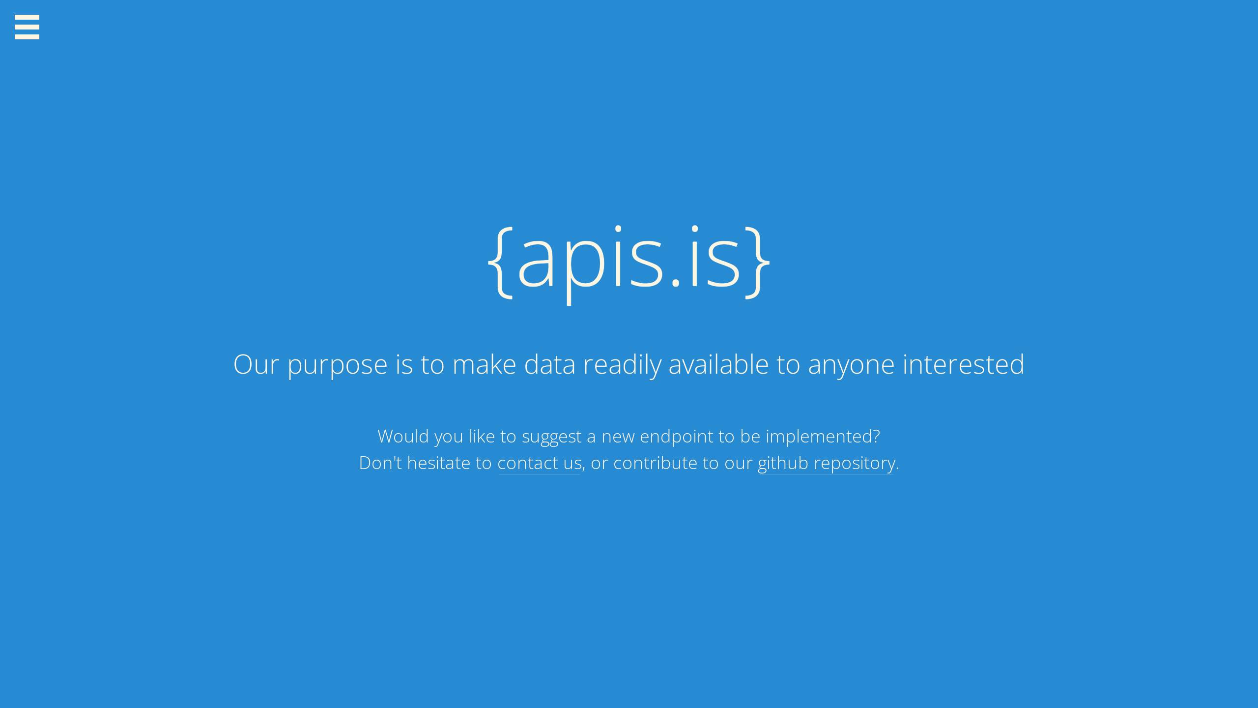Icelandic APIs's website screenshot
