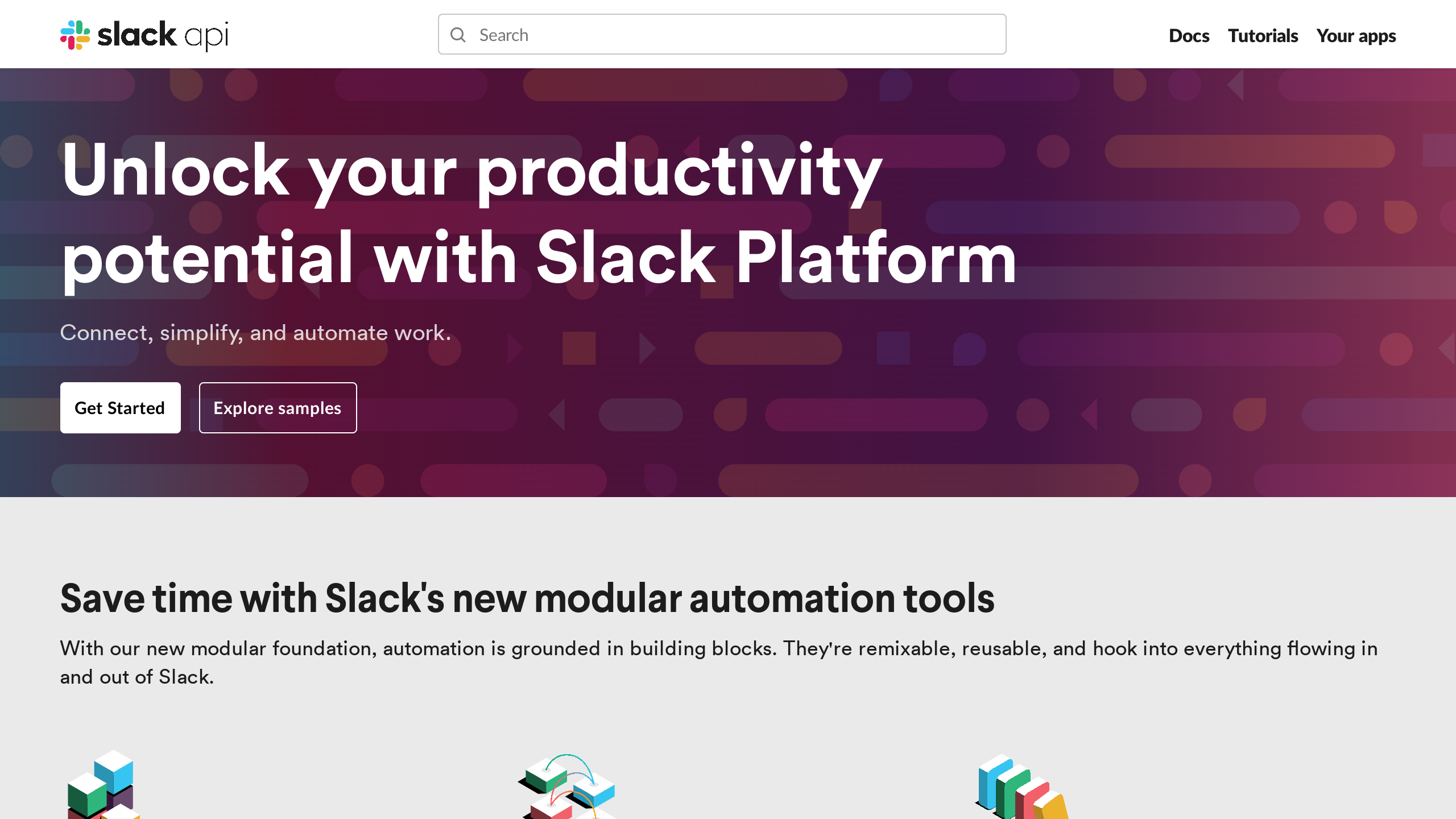 Slack's website screenshot