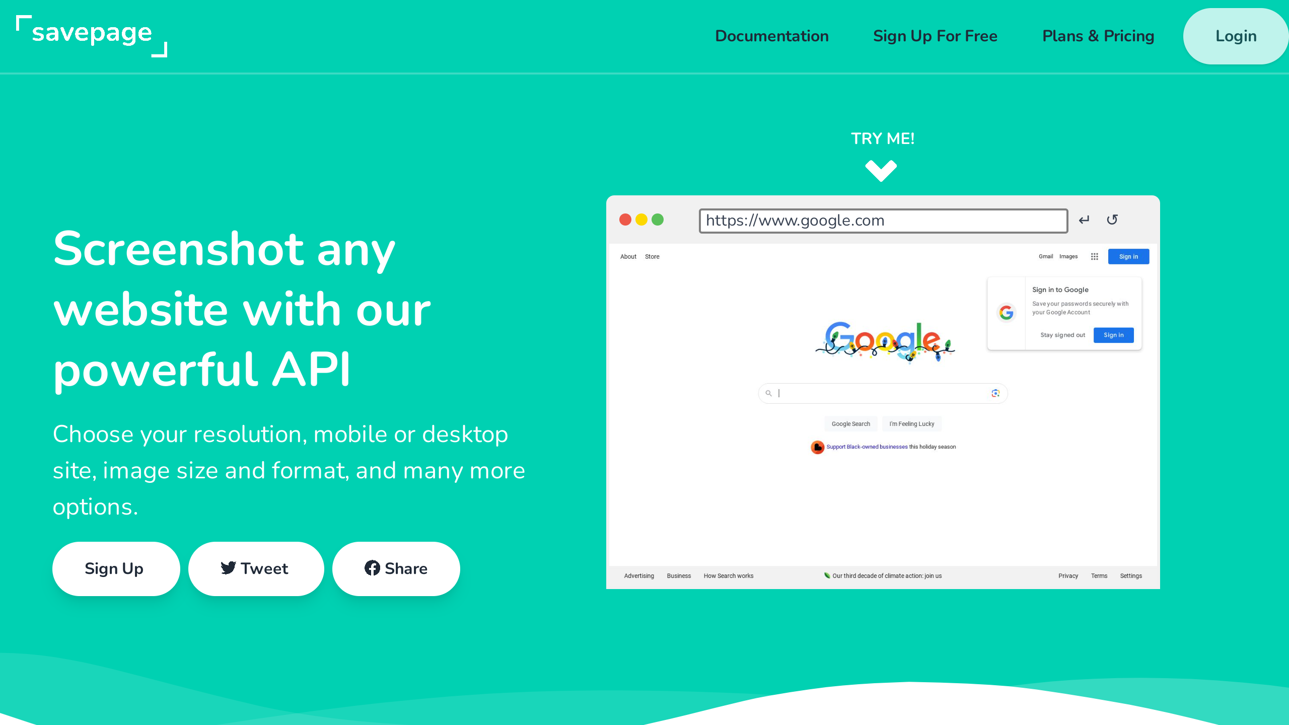 SavePage.io's website screenshot