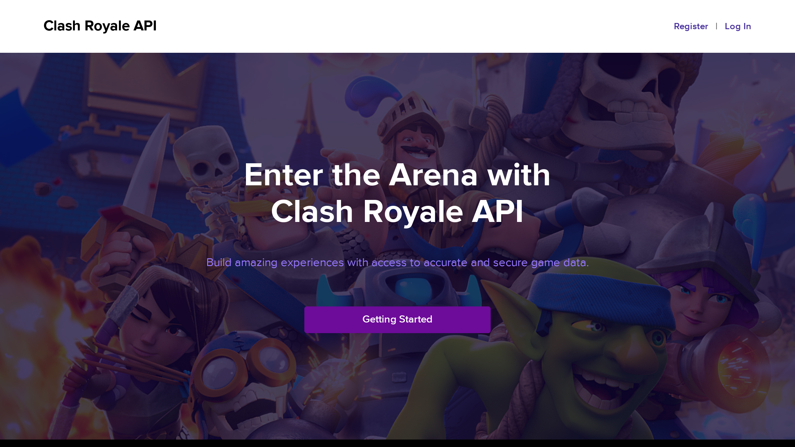 Clash Royale's website screenshot