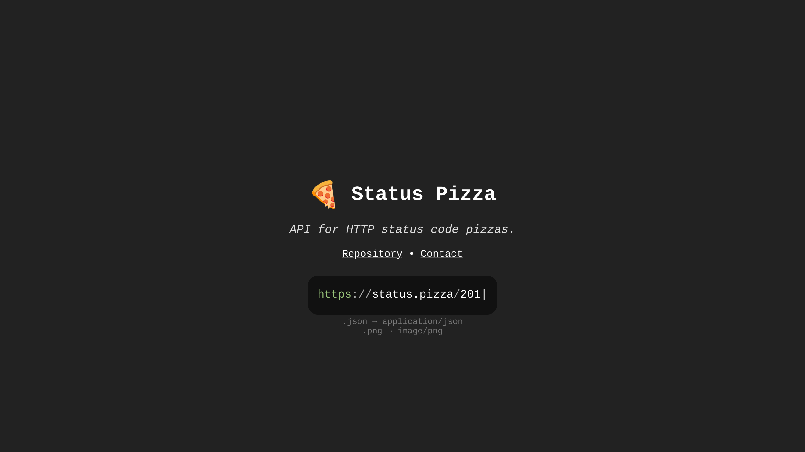 Status Pizza's website screenshot