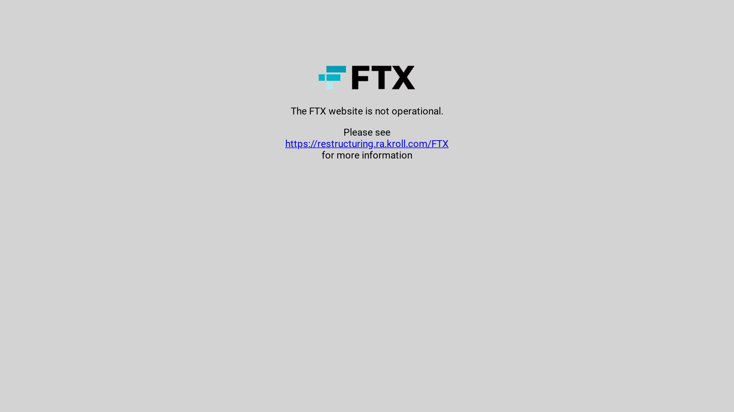 FTX's website screenshot