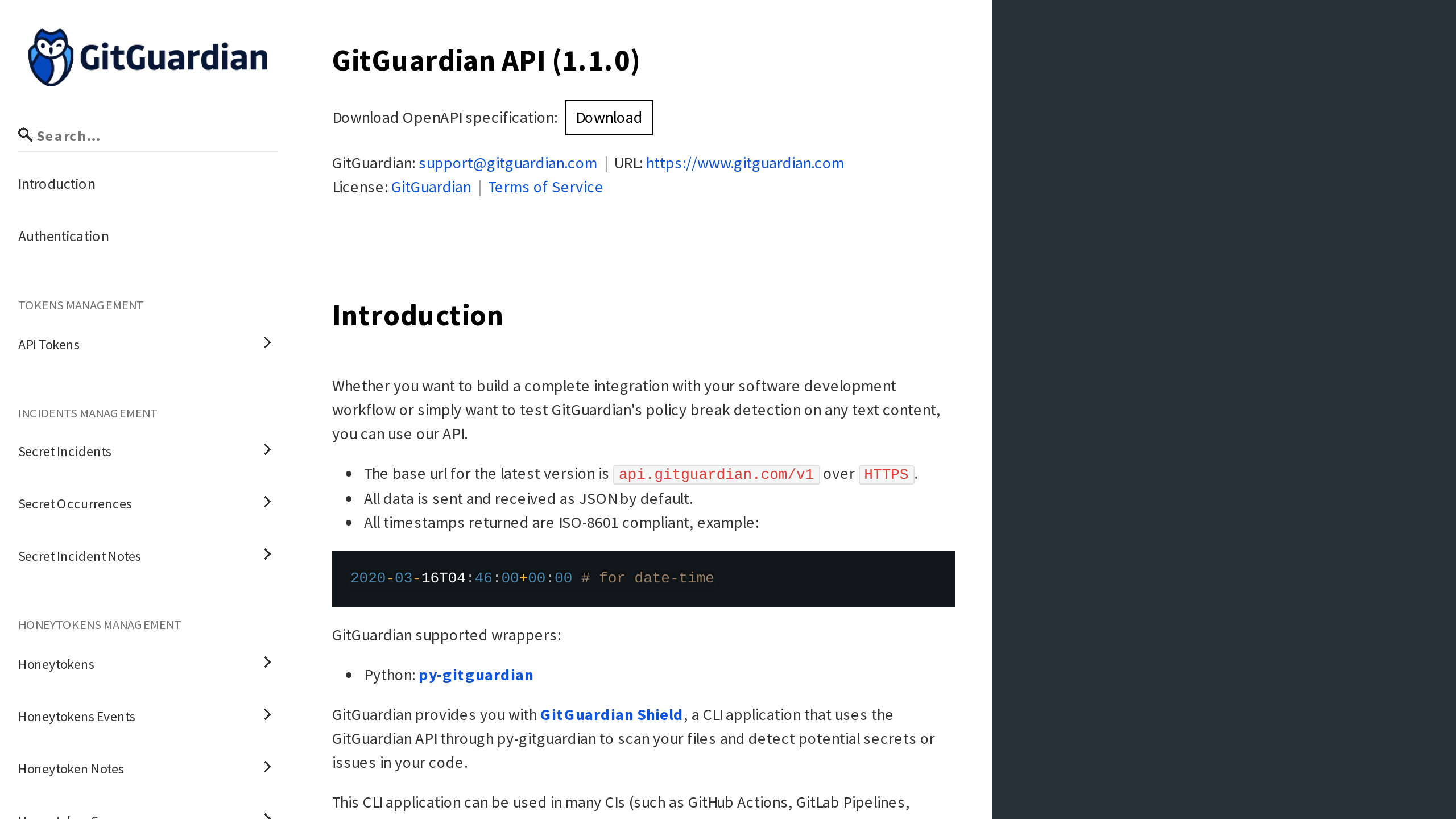 GitGuardian's website screenshot