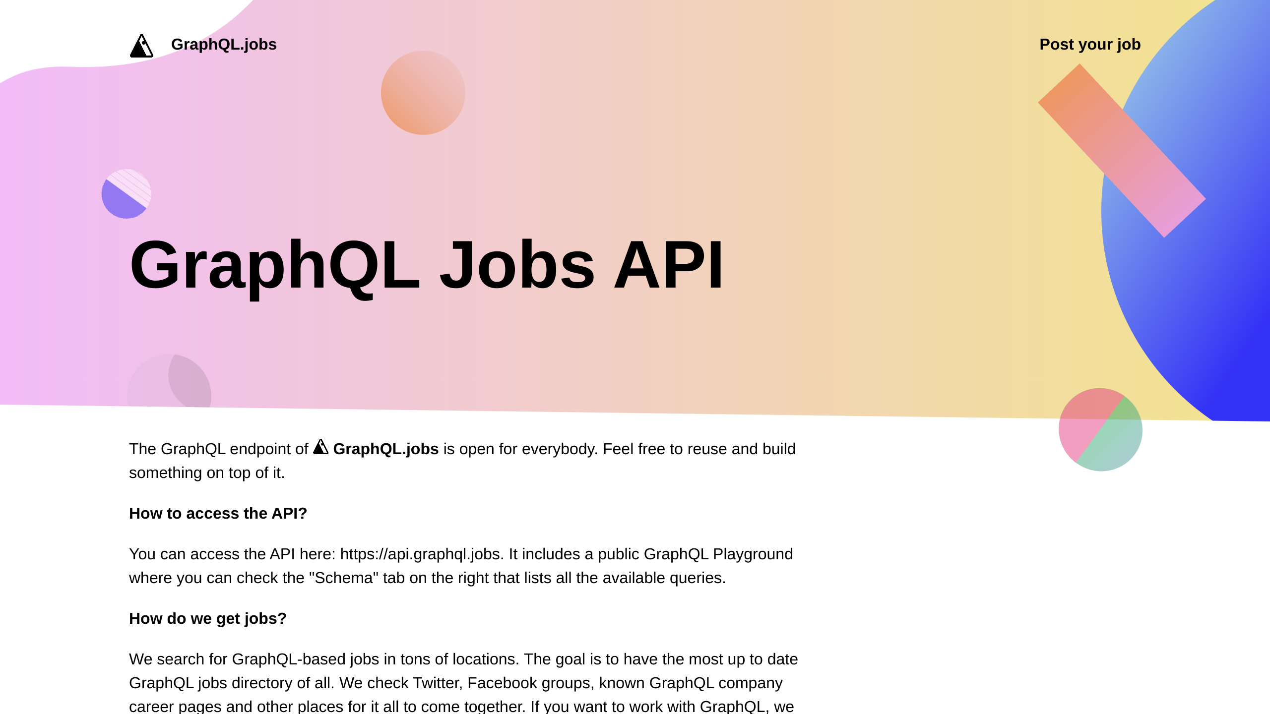 GraphQL Jobs's website screenshot