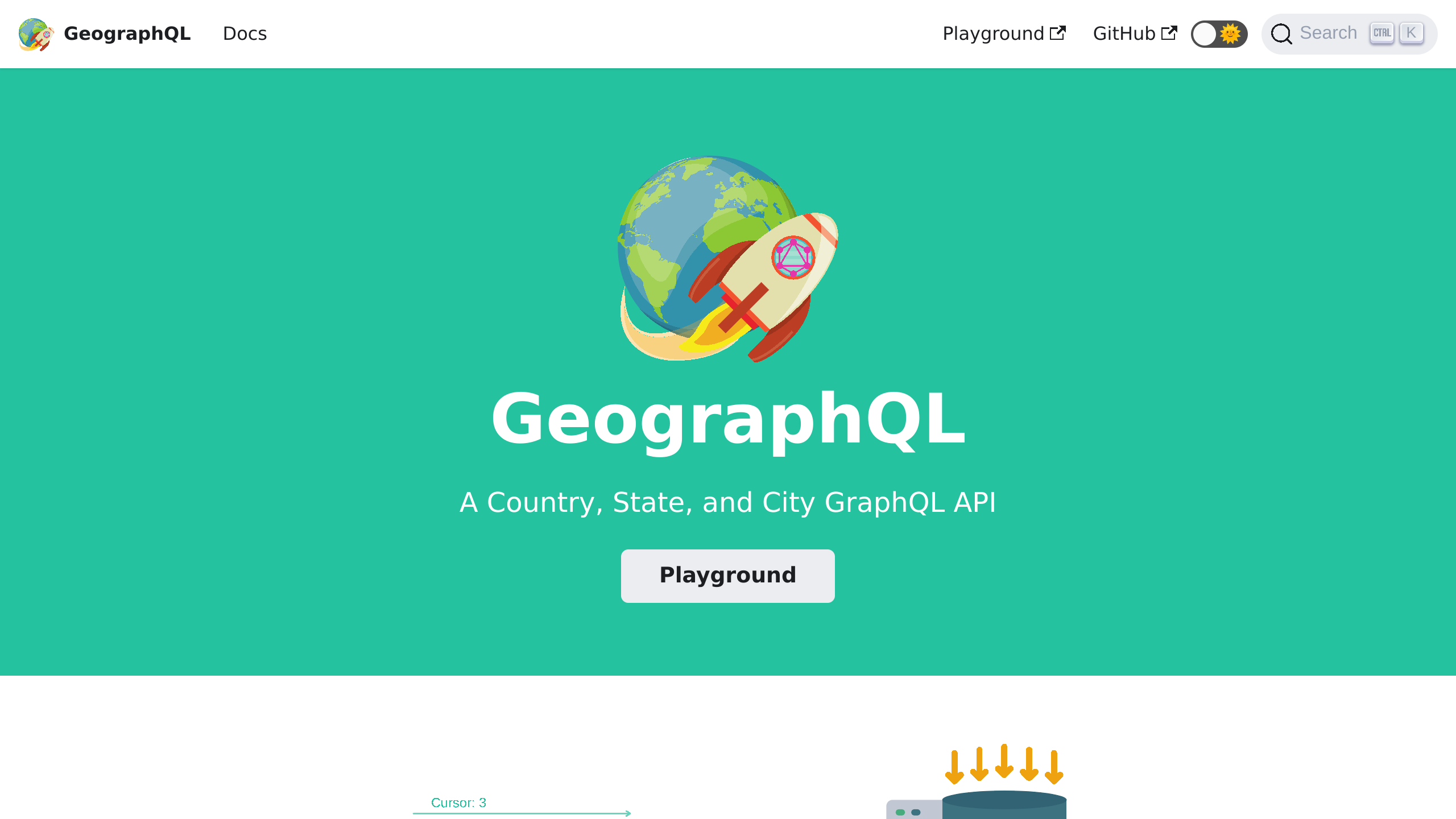 GeographQL's website screenshot