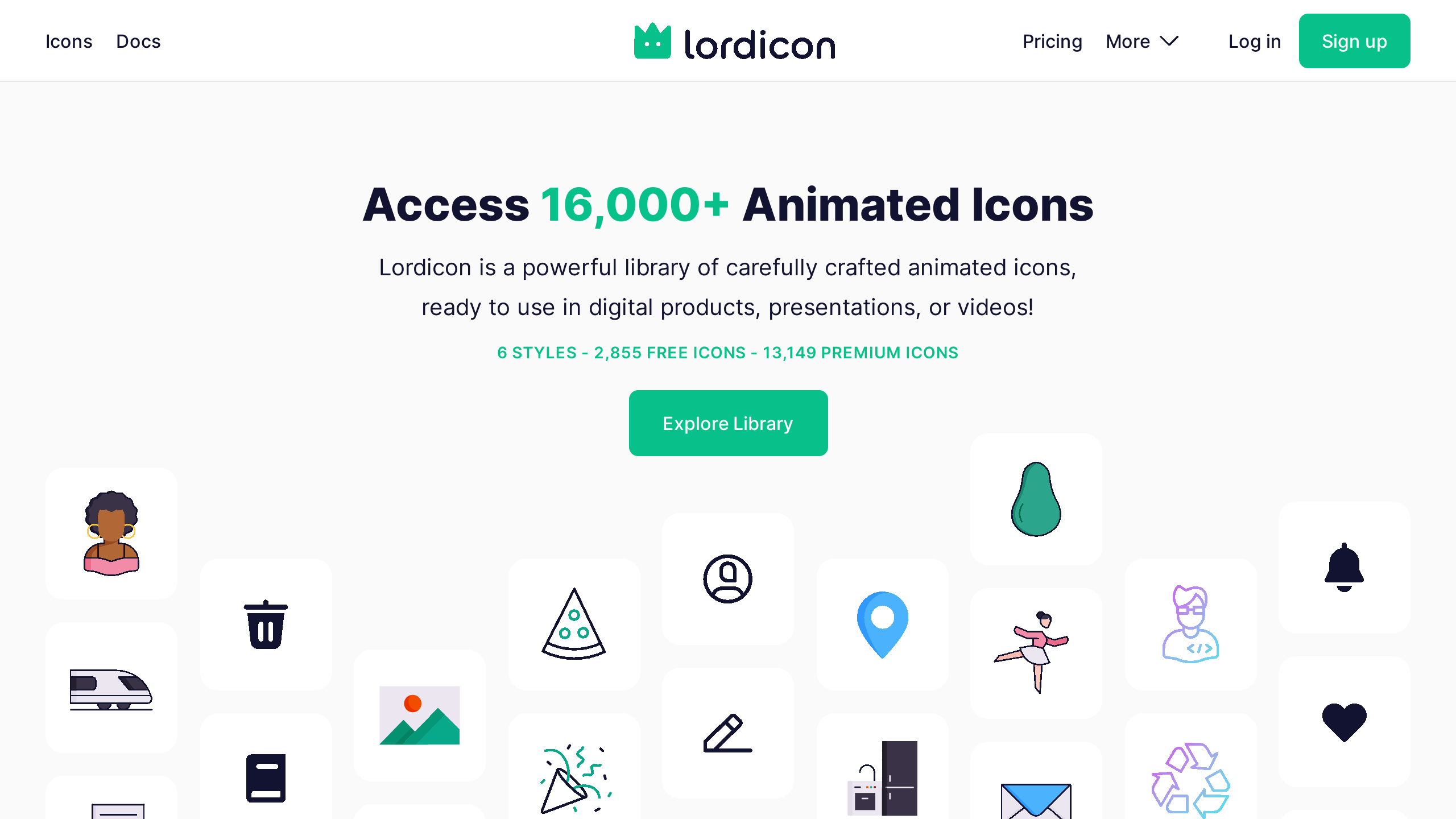 Lordicon's website screenshot