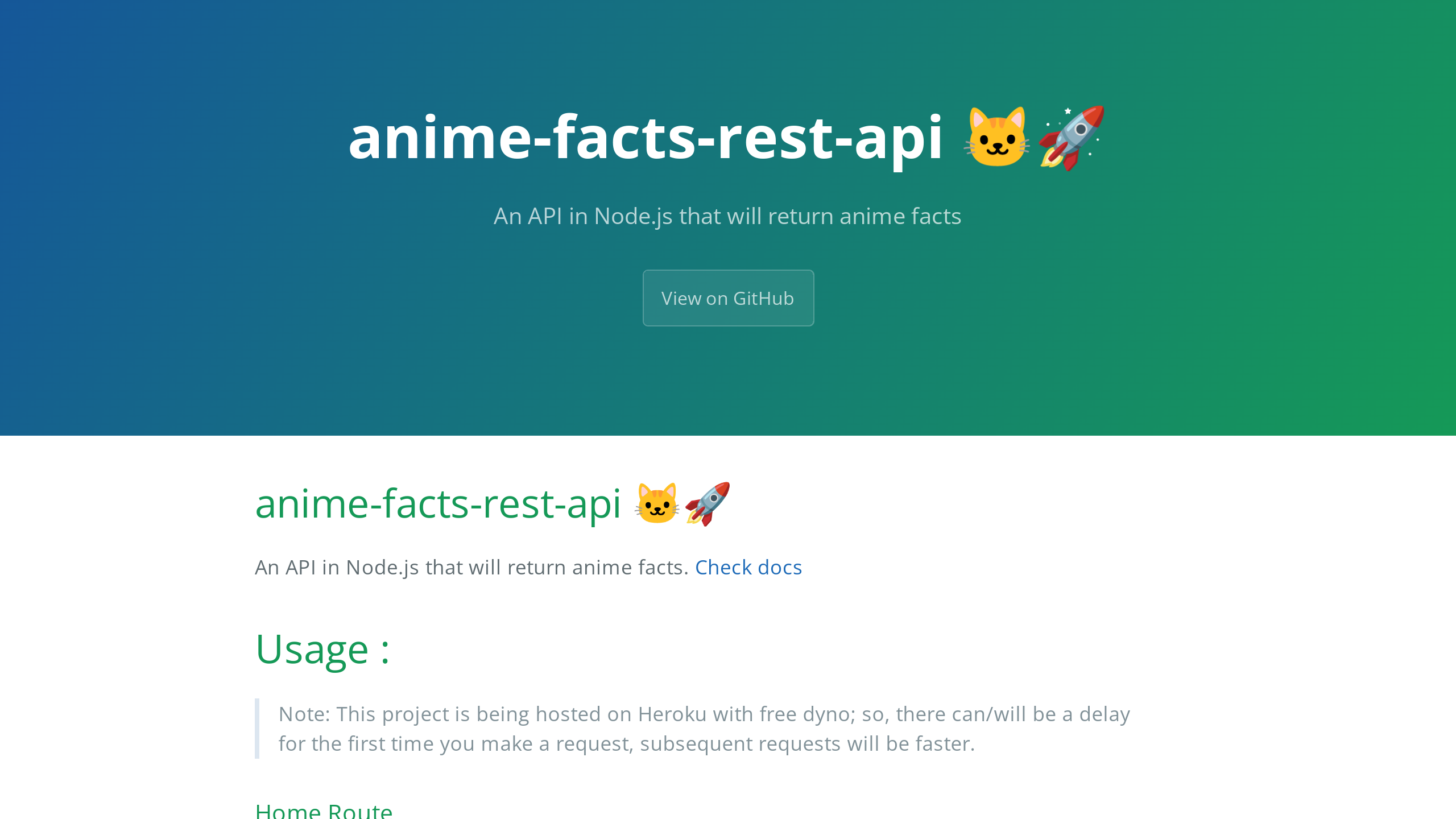 AnimeFacts's website screenshot