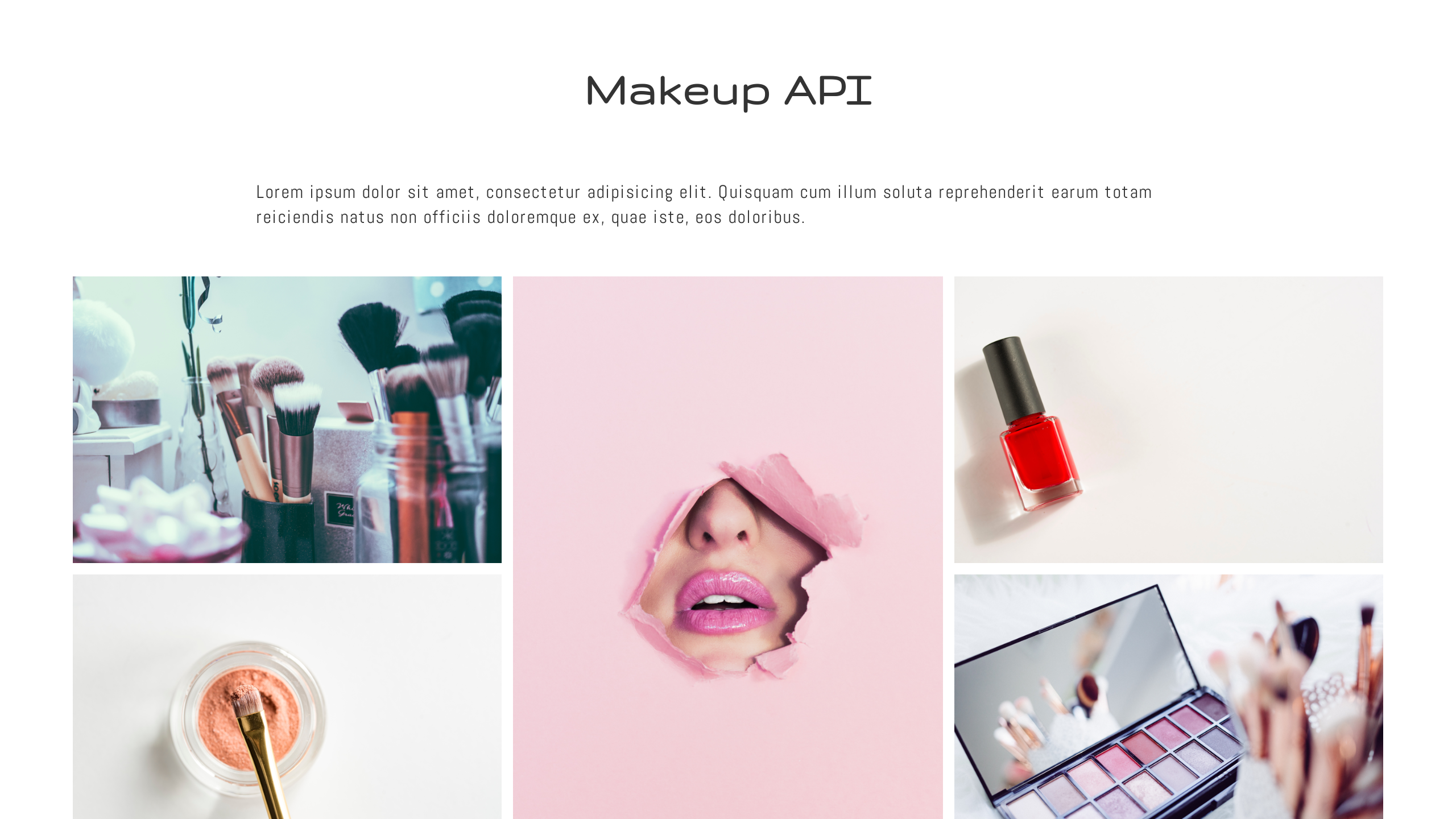 Makeup's website screenshot
