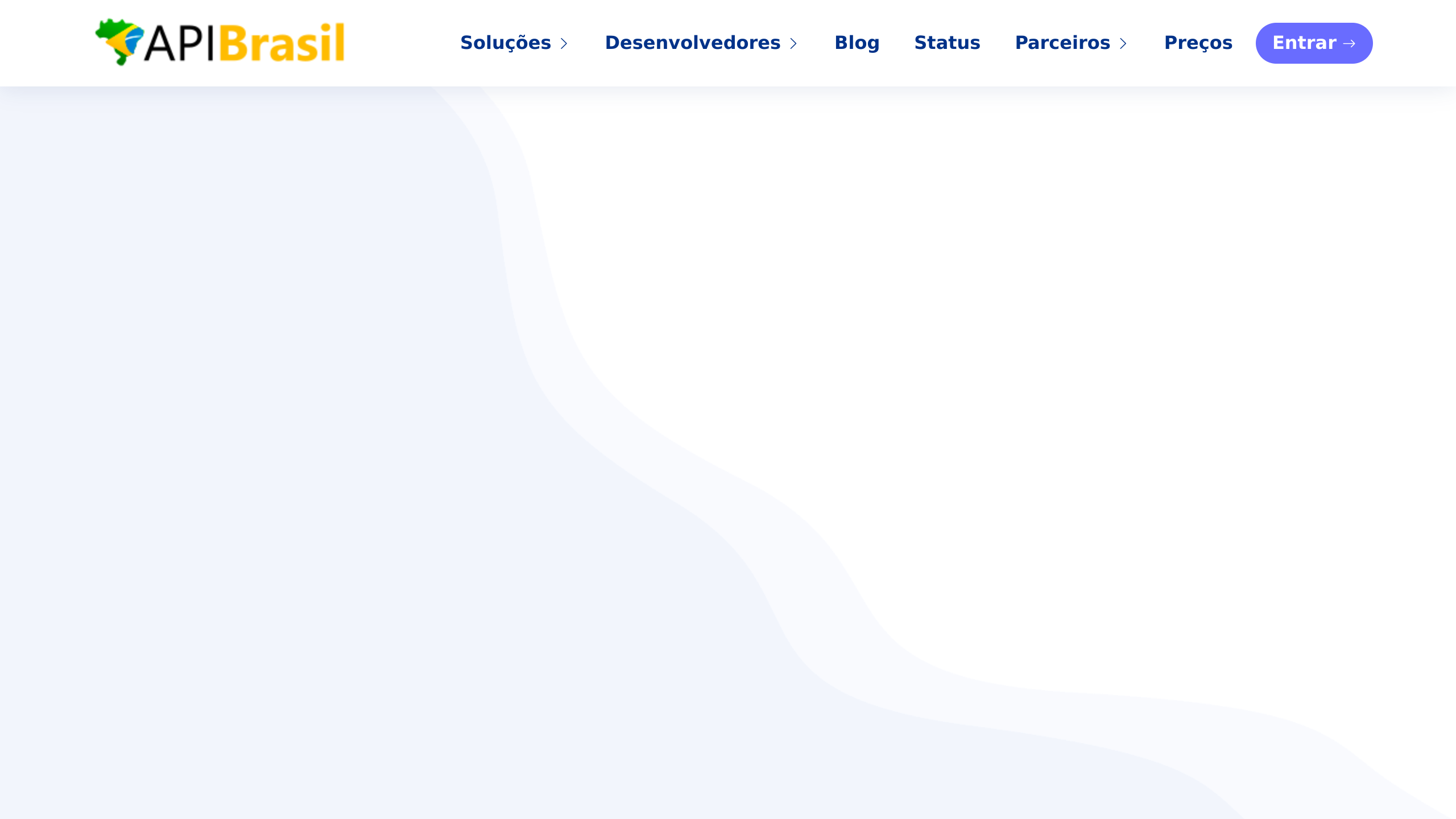 API Grátis's website screenshot