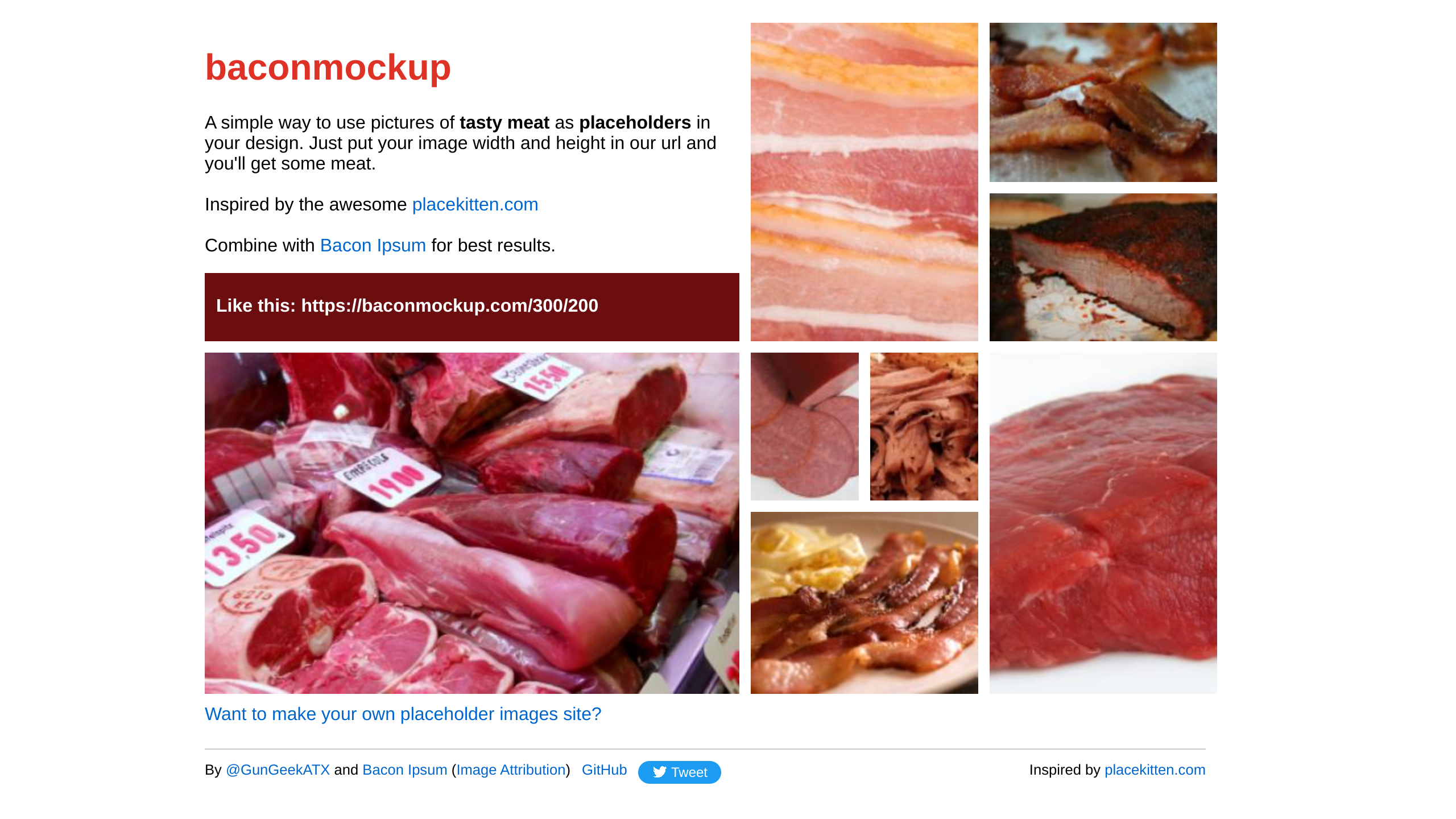 BaconMockup's website screenshot