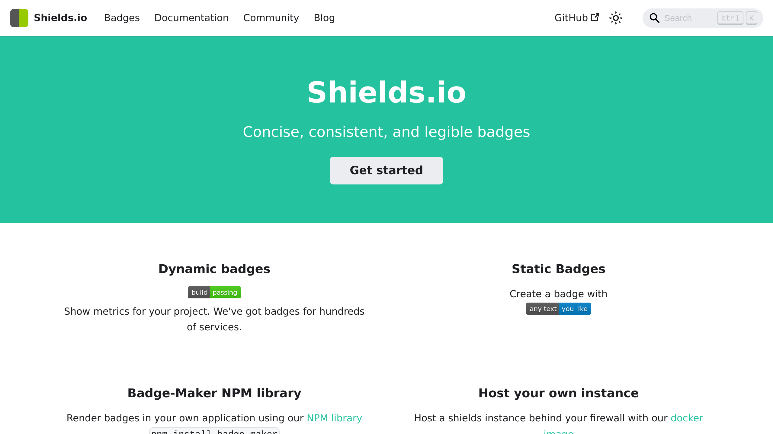 Shields's website screenshot