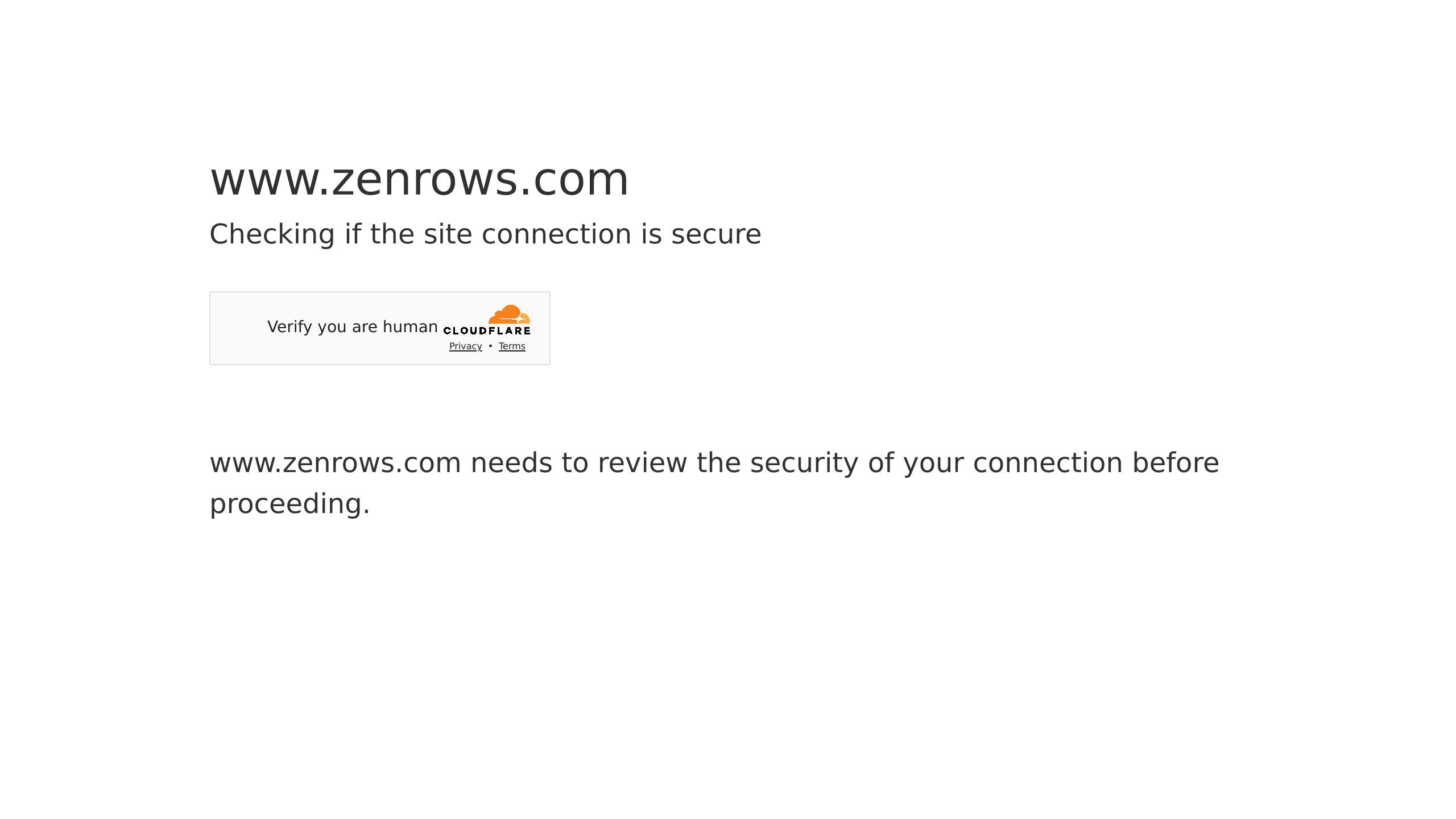 ZenRows's website screenshot