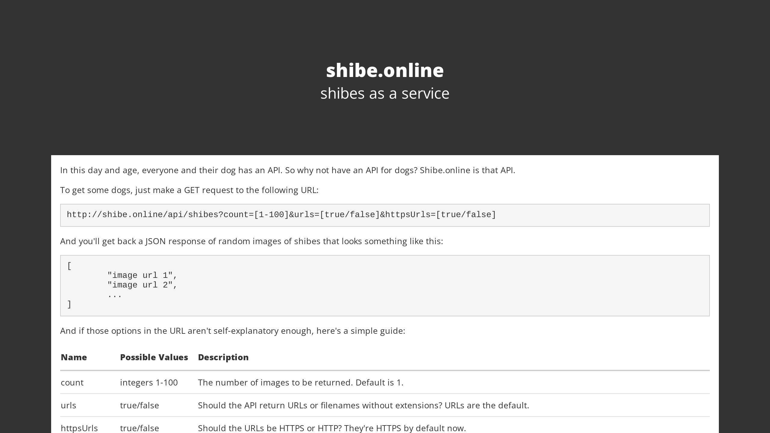 Shibe.Online's website screenshot