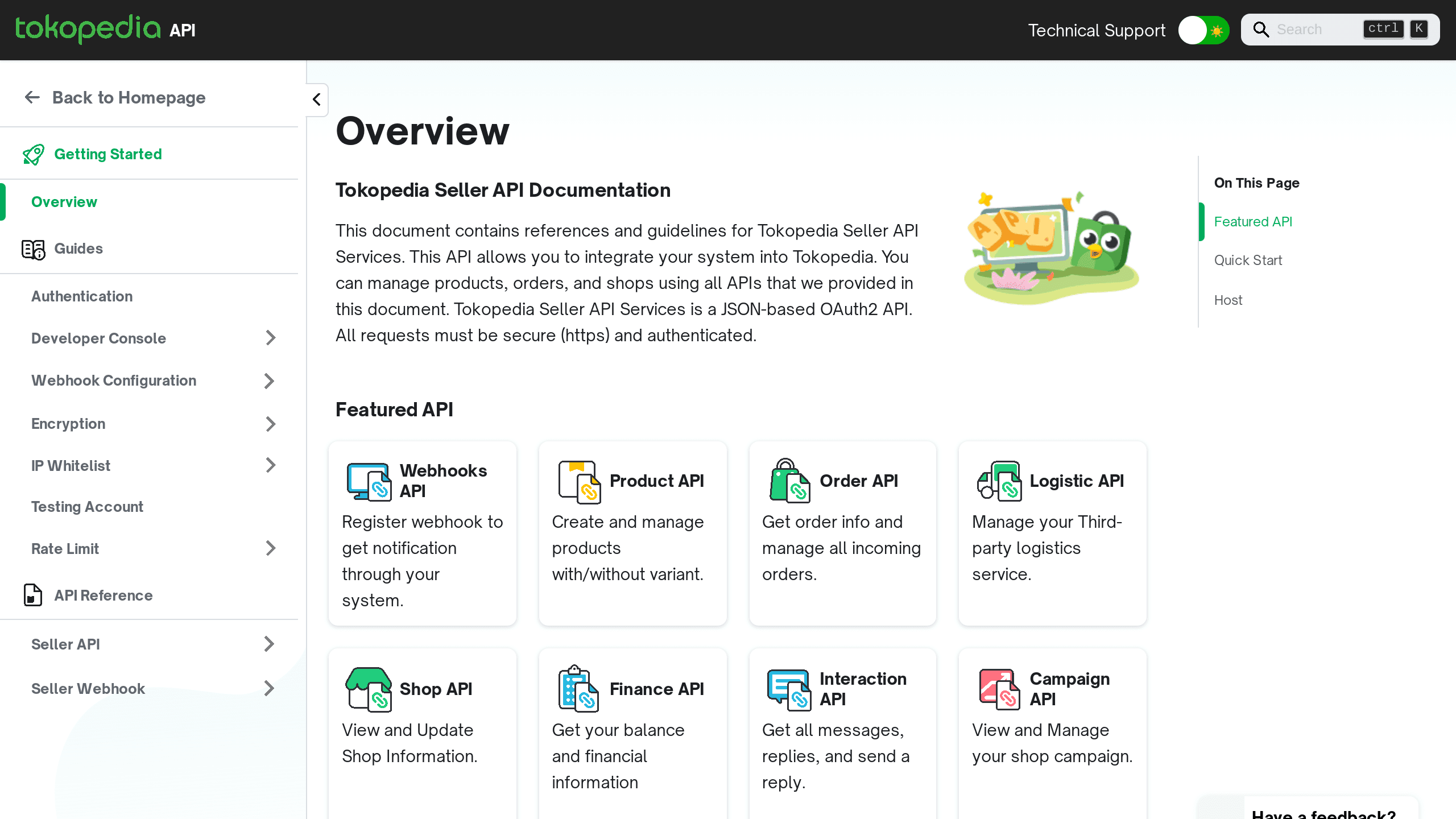 Tokopedia's website screenshot