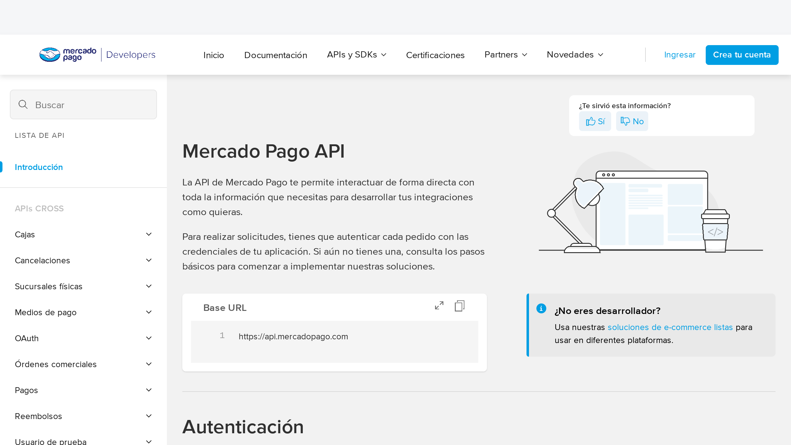 MercadoPago's website screenshot