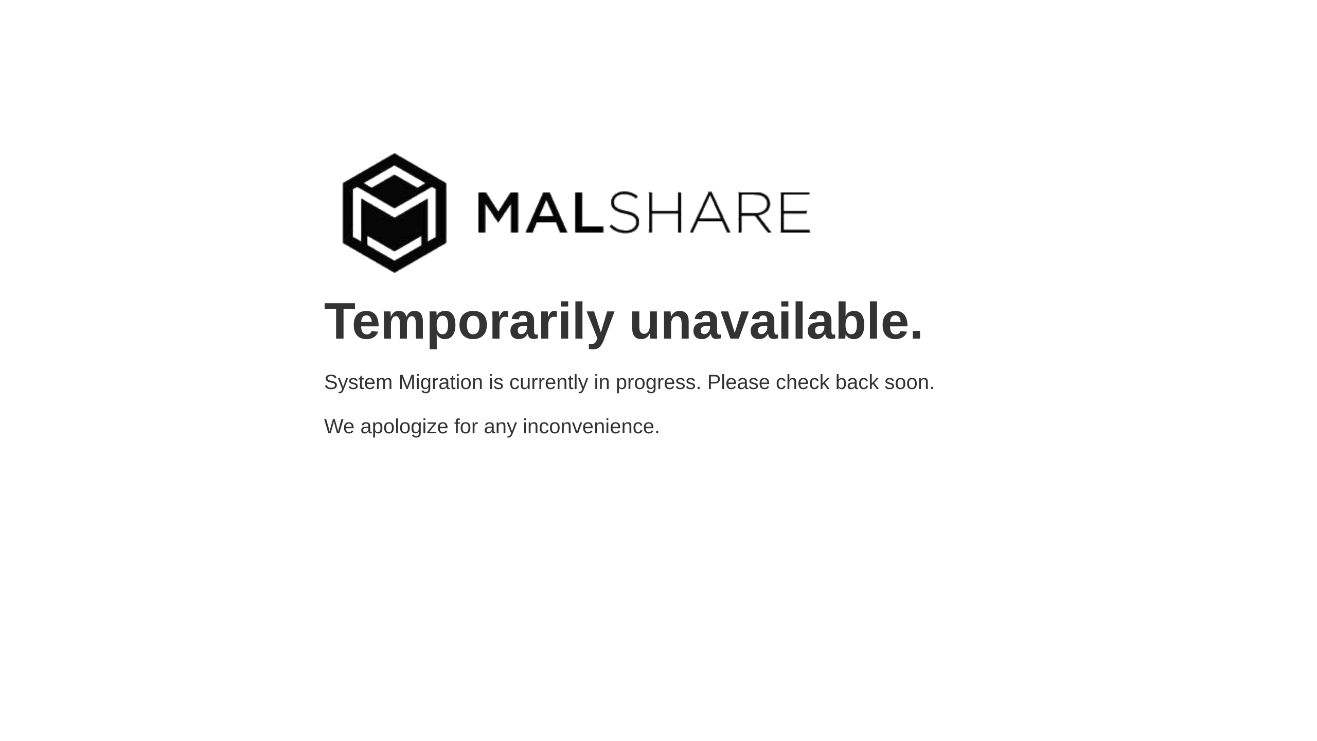 MalShare's website screenshot